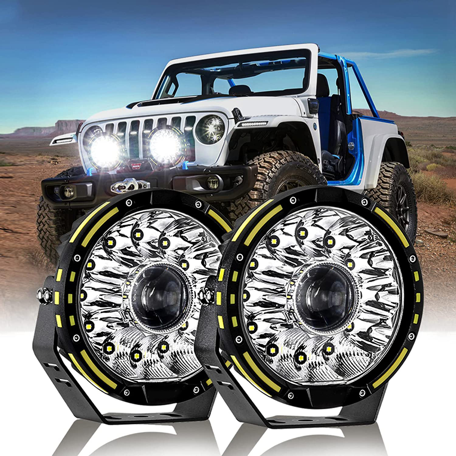 7 Inch Offroad Led Driving Round Work Light