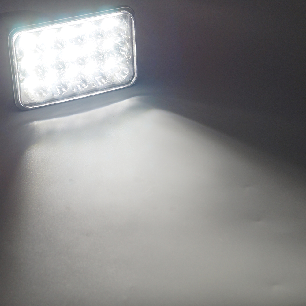 Rectangular 4X6 Inch Headlights LED Work Lamp Car Lights