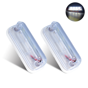 4 Inch White Clear Lens LED Marker Lights 