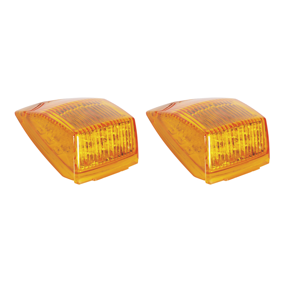 Yellow LED Cab Marker Top Clearance Roof Lights with Reflector