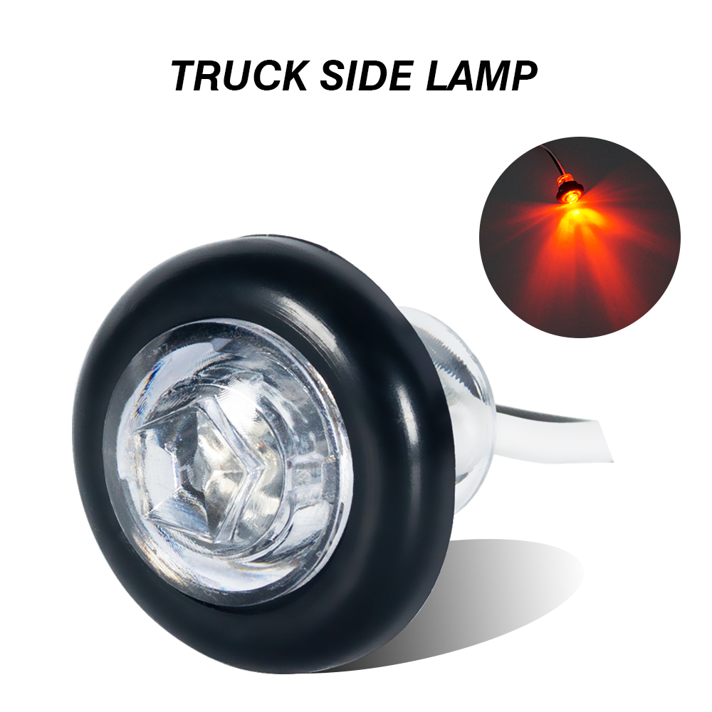 round red Led Side Marker Light for trailers