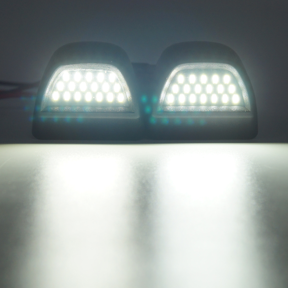 Full LED License Plate Light Lamp Assembly for Chevy Silverado 1500 Suburban Tahoe GMC Sierra