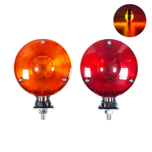 4 Inch Round Double Face Star Led Pedestal Marker Lights