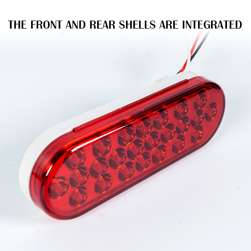 6 Inch Oval Red Led Tail Light 
