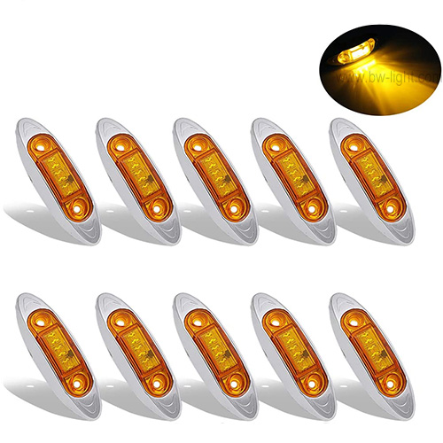 Amber Indicator Lamp Front Rear Tail Clearance LED Car Side Marker Lights 